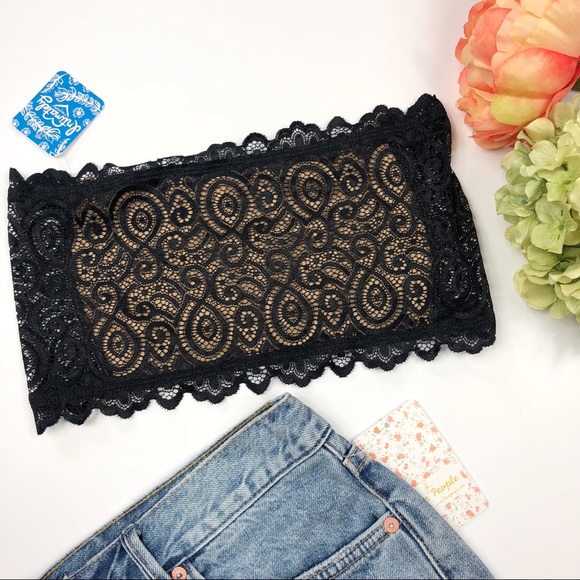 Free People 2 pack Seamless Lace Bandeau bra - Picture 2 of 7